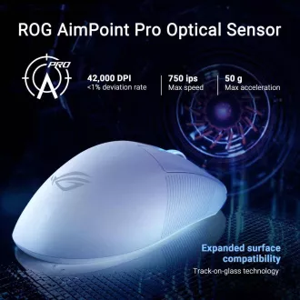 ASUS miš ROG Keris II Ace, bežični gaming miš, crni