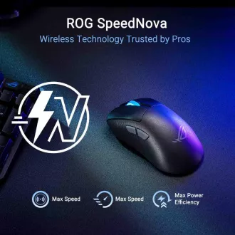 ASUS miš ROG Keris II Ace, bežični gaming miš, crni