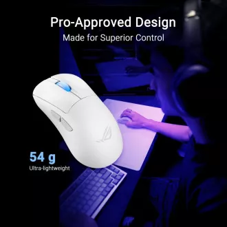 ASUS miš ROG Keris II Ace, bežični gaming miš, bijeli