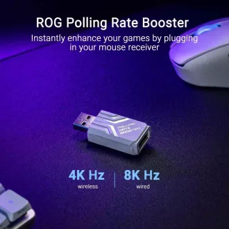 ASUS miš ROG Keris II Ace, bežični gaming miš, bijeli