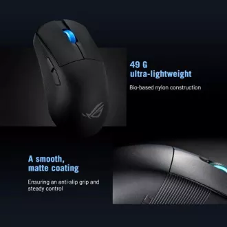 ASUS Gaming miš ROG Harpe Ace Mini, Wireless BT, RF 2.4GHz, crni