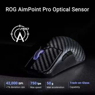ASUS igraći miš ROG Harpe Ace Extreme, bežični BT, RF 2.4GHz, crni