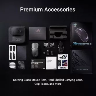 ASUS igraći miš ROG Harpe Ace Extreme, bežični BT, RF 2.4GHz, crni