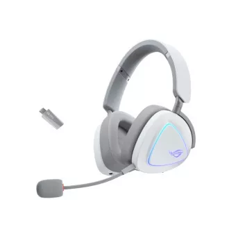 Slušalice ASUS ROG DELTA II, Wireless 2.4GHz, ARGB, bijele