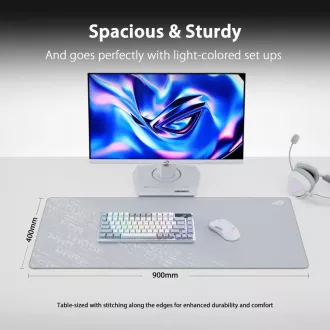 ASUS ROG Scabbard II Arctic Gray XXL podloga za miš, tekstilna