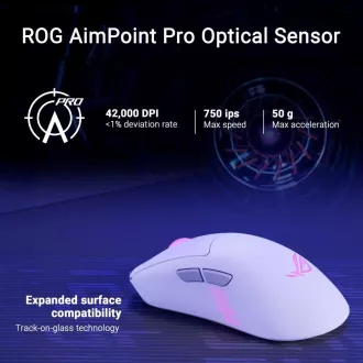 ASUS ROG Keris II Origin miš, bežični gaming miš, bijeli