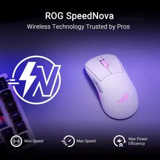 ASUS ROG Keris II Origin miš, bežični gaming miš, bijeli