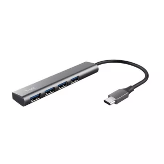 TRUST Halyx Aluminium USB-C na 4 porta USB-A 3.2 Gen1 Hub