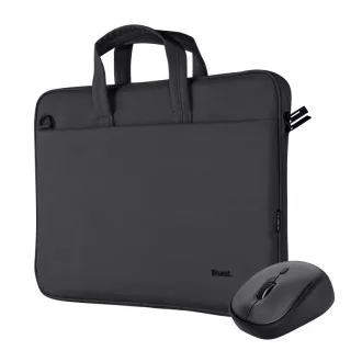TRUST Set torba za prijenosno računalo 16" Notebook Bag + bežični miš, crna