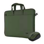 TRUST Set torba za prijenosno računalo 16" Torba za prijenosno računalo + bežični miš, zelena