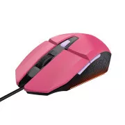 TRUST miš GXT 109P FELOX Gaming Mouse, optički, USB, ružičasti