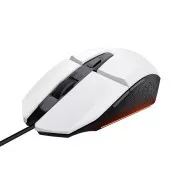 TRUST miš GXT 109W FELOX Gaming Mouse, optički, USB, bijeli