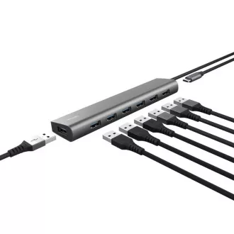 TRUST HALYX hub, 7-portni USB 3.2 Gen1 hub TRUST HALYX hub, 7-portni USB 3.2 Gen1 hub