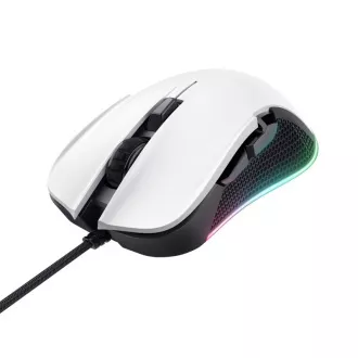 TRUST gaming miš GXT 922W YBAR Eco Gaming Mouse, optički, USB, bijeli