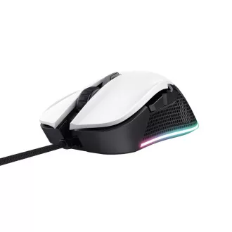 TRUST gaming miš GXT 922W YBAR Eco Gaming Mouse, optički, USB, bijeli