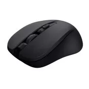 TRUST miš Mydo tihi bežični miš, optički, USB, crni