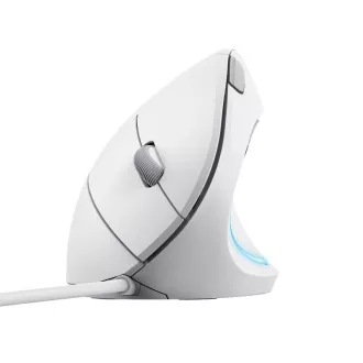 Vertikalni miš TRUST Verto ergonomski miš, USB, bijeli