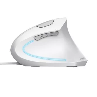 Vertikalni miš TRUST Verto ergonomski miš, USB, bijeli