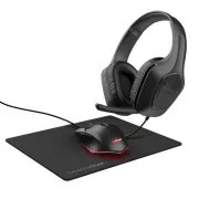 TRUST slušalice + miš + podloga za miša GXT 790 3u1 Gaming Bundle, crna