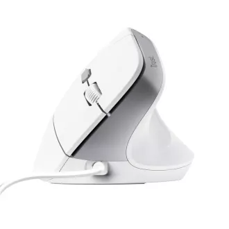 TRUST miš Bayo II Ergonomski vertikalni miš, USB, bijeli