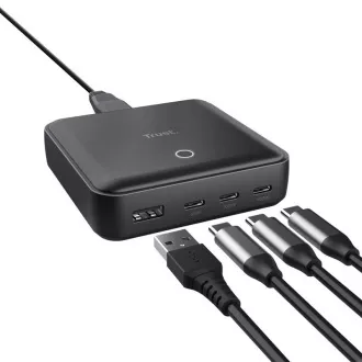 TRUST strujni adapter MAXO 100W, 3x USB-C, 1xUSB-A TRUST strujni adapter MAXO 100W, 3x USB-C, 1xUSB-A