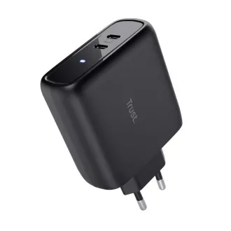 TRUST punjač MAXO 65W, 2x USB-C, crni
