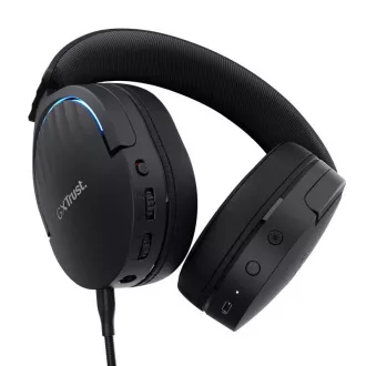 TRUST Gaming slušalice GXT 491 FAYZO, Wireless, USB, crne