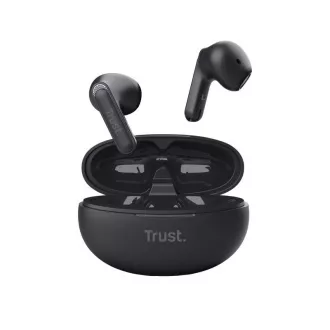 TRUST slušalice Yavi, Bluetooth, utikači, crne