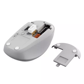TRUST miš YVI+, bežični, eko, bijeli - bluetooth + wifi