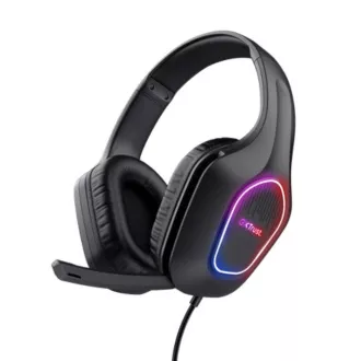TRUST Gaming slušalice GXT 416 ZIROX, LED, USB, 3,5 mm priključak, crne