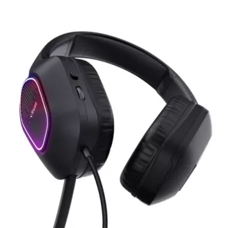 TRUST Gaming slušalice GXT 416 ZIROX, LED, USB, 3,5 mm priključak, crne