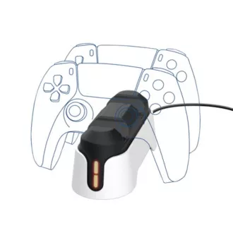 TRUST stanica za punjenje GXT 228, za 2 PS5 kontrolera, bijela