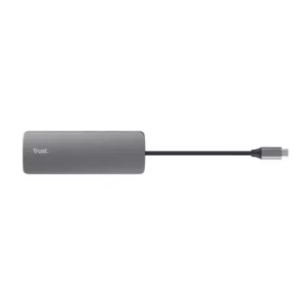 TRUST DALYX USB-C priključna stanica, 8 u 1, HDMI, RJ45, 2xUSB-C, 2xUSB-A, microSD/SD kartica, siva TRUST DALYX USB-C priključna stanica, 8 u 1, HDMI, RJ45, 2xUSB-C, 2xUSB-A, microSD/SD kartica, siva