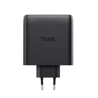 TRUST GaN punjač MAXO 100W 2-portni, USB-C, crni