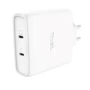 TRUST GaN punjač MAXO 100W 2-portni, USB-C, bijeli