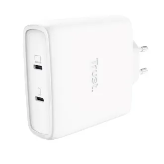 TRUST GaN punjač MAXO 100W 2-portni, USB-C, bijeli TRUST GaN punjač MAXO 100W 2-portni, USB-C, bijeli