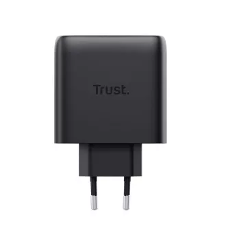 TRUST GaN punjač MAXO 65W 2-portni, USB-C, crni