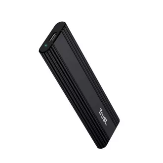 TRUST Vanjska kutija za M.2 SSD, USB-C 3.2 Gen2, M.2 2280, crna