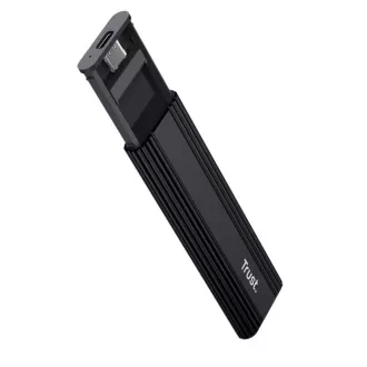 TRUST Vanjska kutija za M.2 SSD, USB-C 3.2 Gen2, M.2 2280, crna