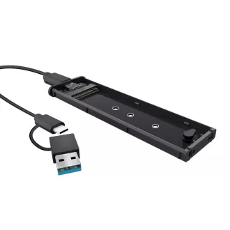 TRUST Vanjska kutija za M.2 SSD, USB-C 3.2 Gen2, M.2 2280, crna