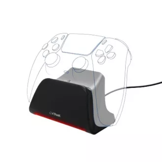 TRUST stanica za punjenje GXT 255, za PS5 kontrolere, crna TRUST stanica za punjenje GXT 255, za PS5 kontrolere, crna