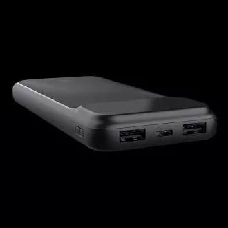 TRUST Powerbank Avala, 10000 mAh, 1xUSB-C + 2xUSB, crna
