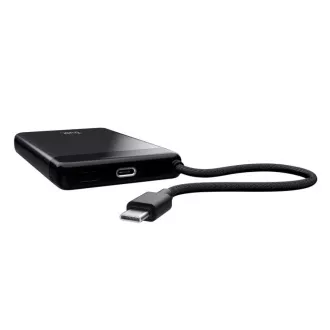 TRUST Powerbank Fiera, 10000 mAh, s kabelom, 2x USB-C, crna