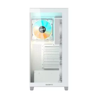 GIGABYTE kućište GB-C500PI ST, Mid tower, 1xUSB-C 3.2, 2xUSB 3.0, 4x 120mm ARGB ventilator, bijelo