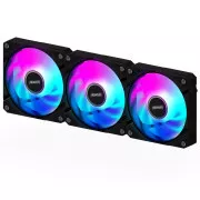GIGABYTE ventilator AORUS EZ CHAIN FAN 3-PACK, 3x120mm, crni