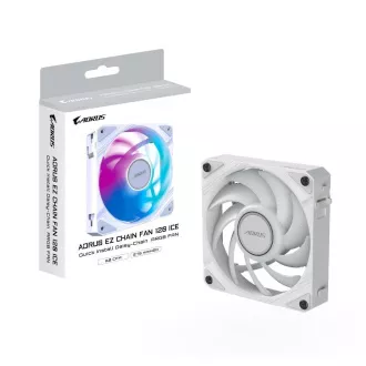 GIGABYTE AORUS EZ CHAIN FAN ICE ventilator, 1x120 mm, bijeli