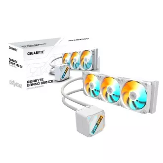 GIGABYTE GAMING 360 ICE hladnjak za vodu, 3x120mm, ARGB, LGA1851, AM5, bijela