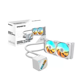 GIGABYTE vodeni hladnjak GAMING 240 ICE, 2x120mm, ARGB, LGA1851, AM5, bijeli GIGABYTE vodeni hladnjak GAMING 240 ICE, 2x120mm, ARGB, LGA1851, AM5, bijeli