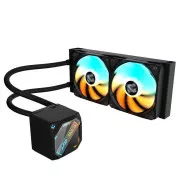 GIGABYTE vodeni hladnjak GAMING 240, 2x120mm, ARGB, LGA1851, AM5, crni