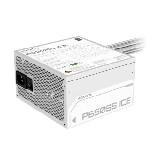 GIGABYTE napajanje P650SS ICE, 650W, 80+ srebrno, 120mm, ATX 3.0, bijelo